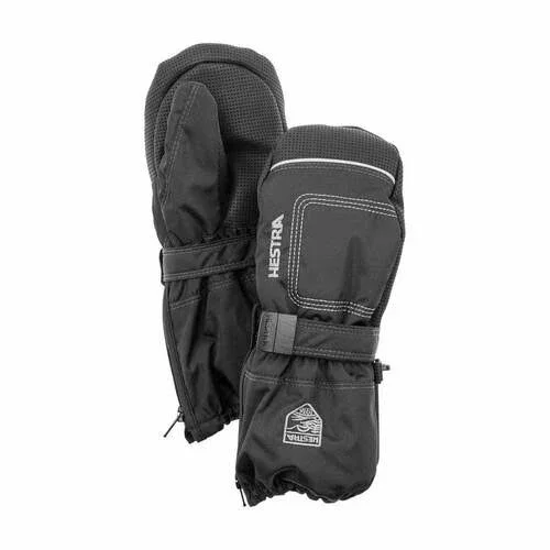 Hestra Baby Zip Long Mitts Kids Grey Print