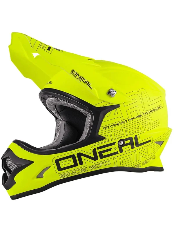 Oneal Neon Yellow 2018 3series Flat MX Helmet