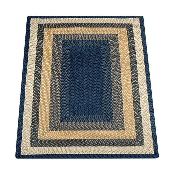 Earth Rugs Oblong-Rectangle Mocha/Frappuccino Braided Rug 4& x6&