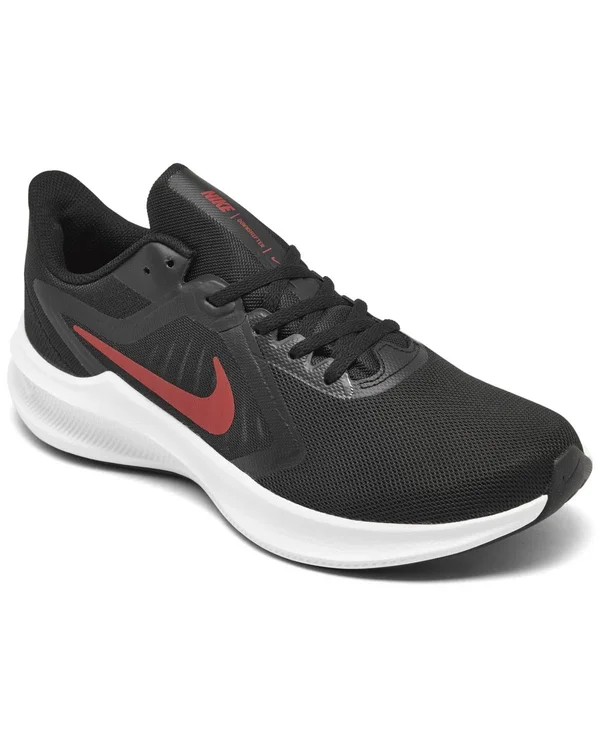Men's Nike Downshifter 10 Running Shoe - Black/Red - Size 10