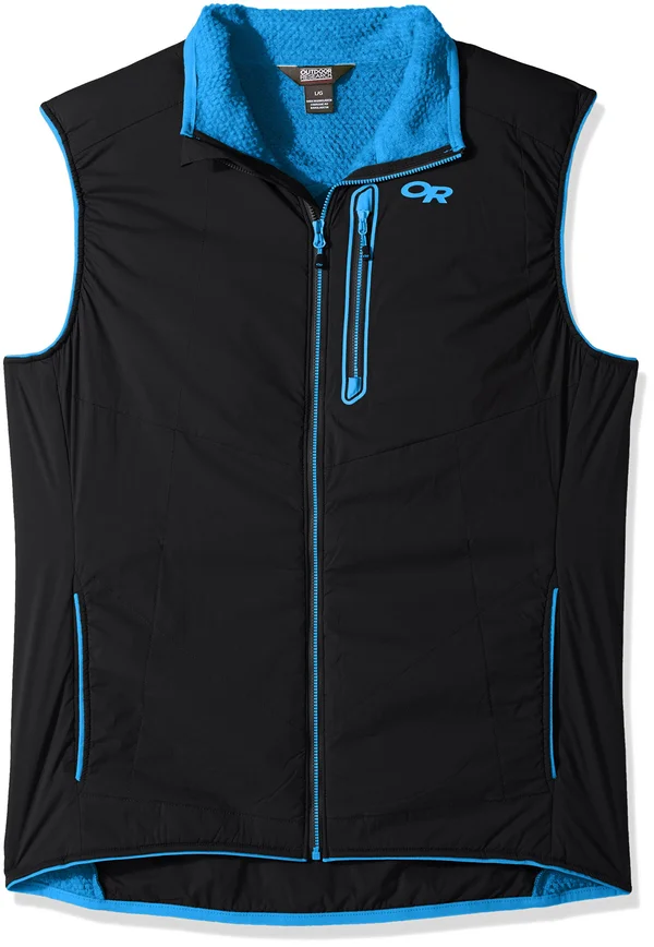 Outdoor Research Ascendant Vest Black - Mens Polartec Insulated Vest, Size S - Color Black - Tahoe
