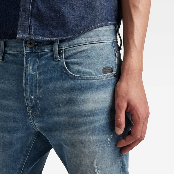G-Star Raw Men Revend Skinny Jeans Medium Blue Size 28-30