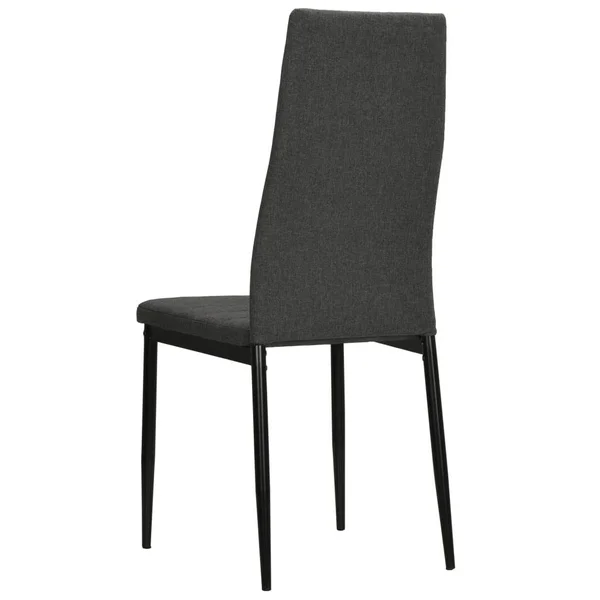 vidaXL Dining Chairs 4 Pcs Light Gray Fabric