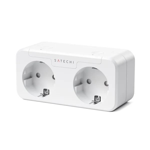 Satechi Dual Smart Outlet - Smart plug - wireless - Wi-Fi - white