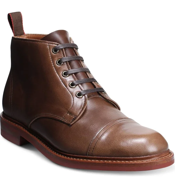 Men's Allen Edmonds Patton Boot - 10.5 E, Natural Leather