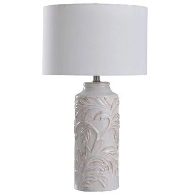 Hueytown 25x22 Table Lamp Highland Dunes Base Color: Mirfield Beige, Shade Color: White
