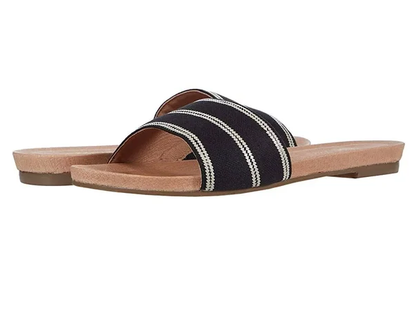 Hari Mari Sydney Woven Slide Sandal - Women's Black/Natural, 11.0