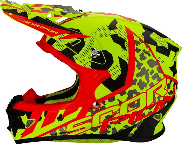 Scorpion Vx-21 Air Furio Cross Helmet - red-yellow, Size M