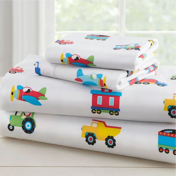 Olive Kids - Trains - Planes, Trucks Sheet Set Twin