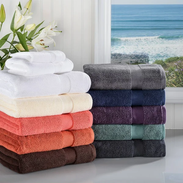 Blue Nile Mills Zero Twist Cotton 2-Piece Bath Towel Set