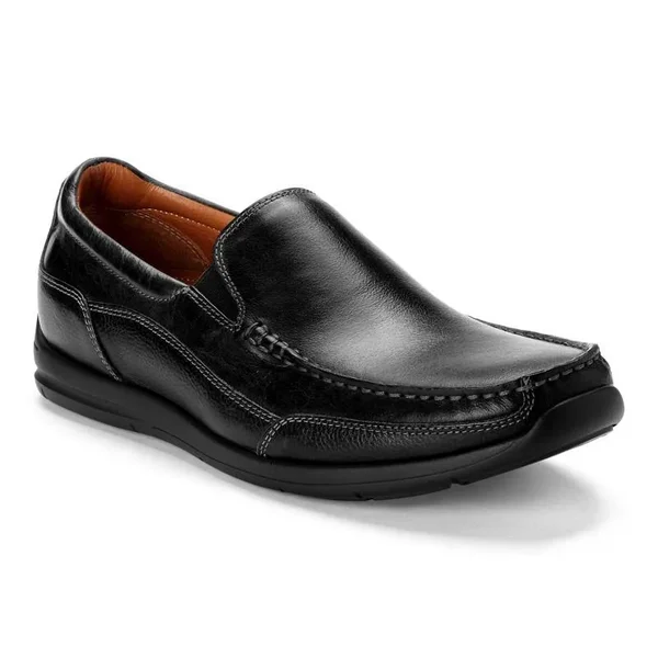 Vionic Preston Loafer Black Black Leather, 9.5, M