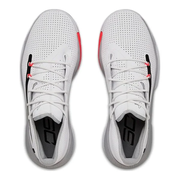 Under Armour Men's SC 3ZERO III Basketball Shoes, White - Size 13.0