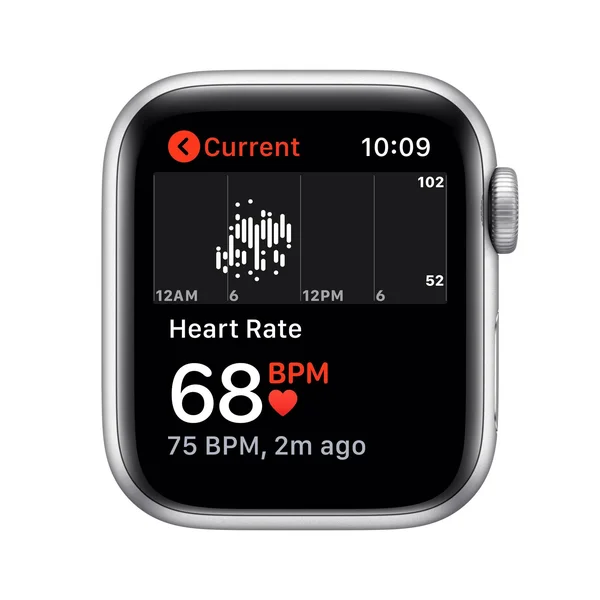 Apple Watch SE - 40mm - GPS - Silver Aluminum Case - White Sports Band
