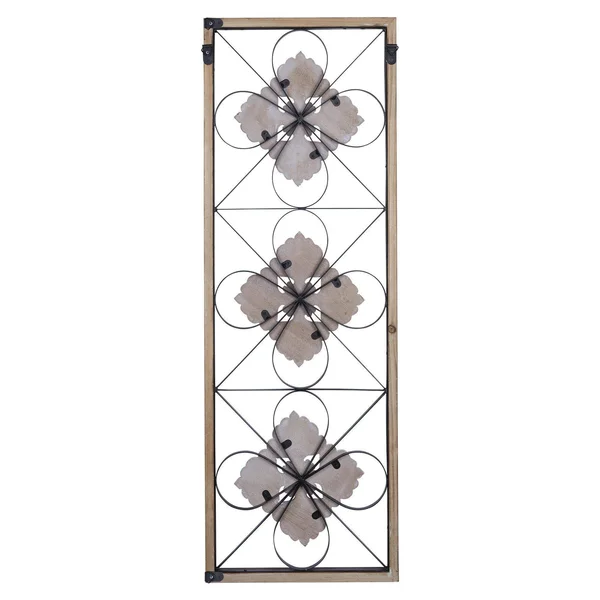 Framed Floral Print Scroll Wall Art (389289)