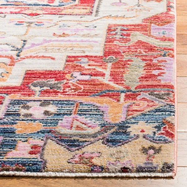 Safavieh Nirvana NVA132C Creme/Red 8' x 10' Area Rug