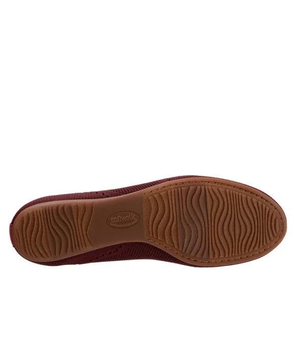 SoftWalk Women's Santorini Flat Wide - Color: Navy, Size: 9.5