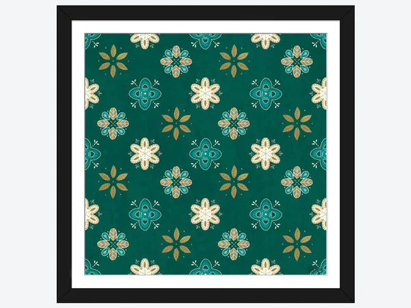 Framed Poster Prints - Cool Feathers: Step V.A by Veronique Charron ( Decorative Elements > Patterns > Floral & Bota