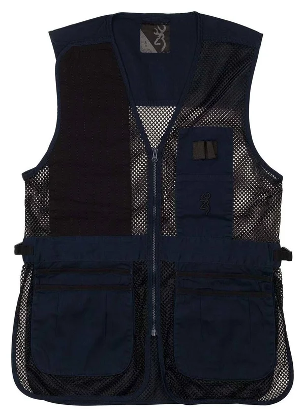 Browning Trapper Creek Mesh Shooting Vest - Navy/Black - XL