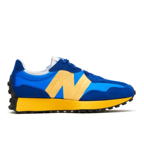 New Balance 327 &Marine Blue Yellow& Mens Sneakers - Size 7.0