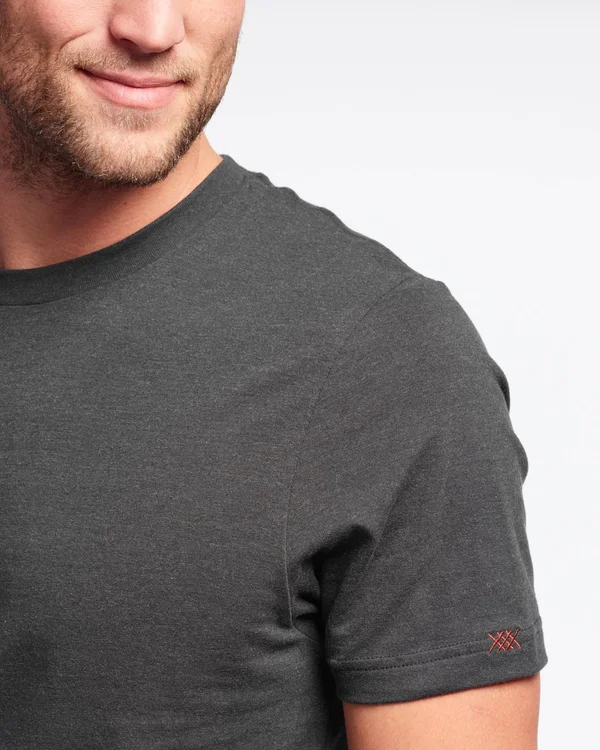 Rhone Element Tee - Comfortable Pima Cotton Crewneck Shirt, Azure Blue, Size: XXL