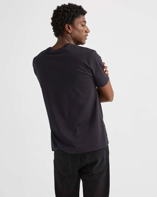 Richer Poorer Men's Pima Pocket Tee - Black - L