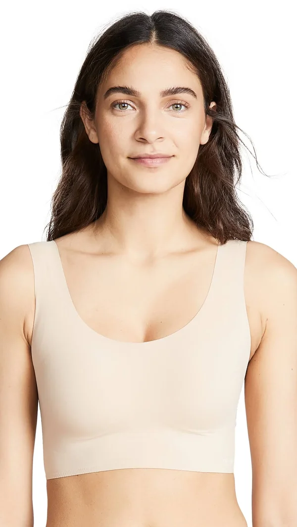 Calvin Klein Invisibles Lightly Lined Scoop Neck Bralette, Bare (QF4782) S