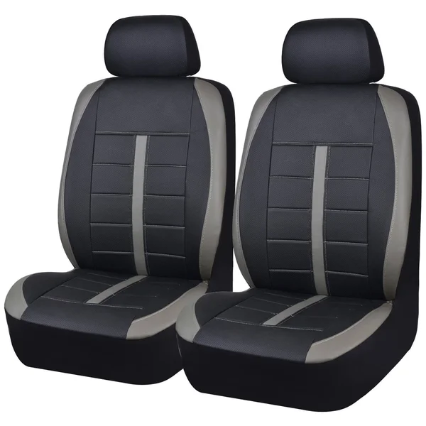 ProElite Black Astin Low Back Front 2 Pcs. Universal Seat Cover