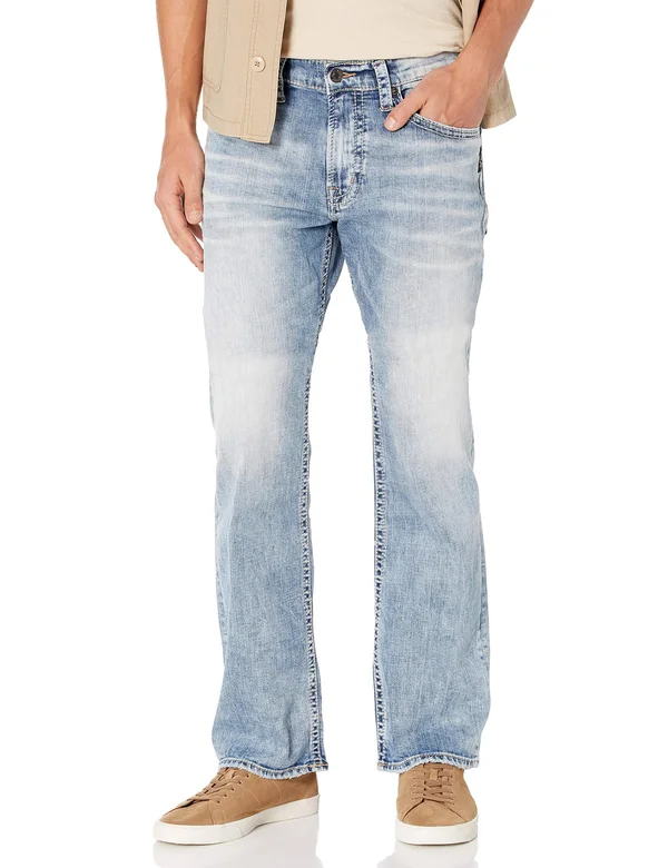 Silver Jeans Co. Men's Zac Relaxed Fit Straight Leg Jeans