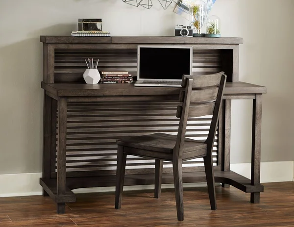 Legacy Classic Furniture Bunkhouse Aged Barnwood Hutch - Desk Gallery