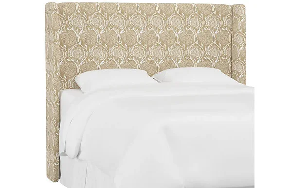 Kelly Wingback Headboard - Floral Flax - Twin