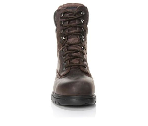 Men's Wolverine 8 in Bulldozer Steel Toe Work Boots in Brown Size 10 Wide