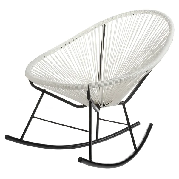 PoliVaz Acapulco Mayan Hammock Rocking Chair - White