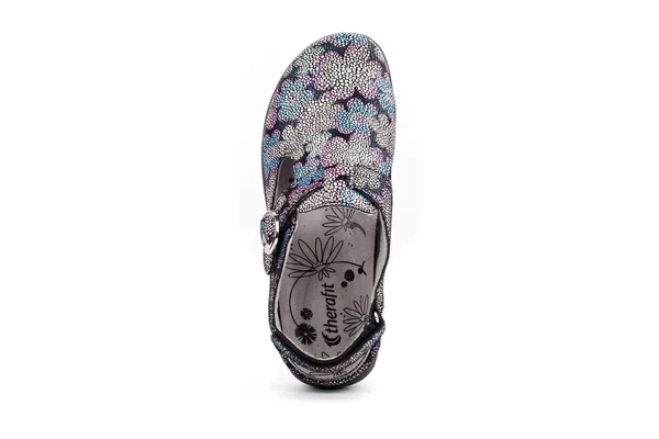 Therafit Women's Chloe Clog - Floral Leather