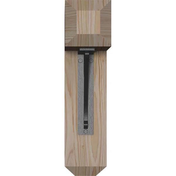 3 1/2 inchw x 13 1/2 inchd x 16 inchh Crawley Craftsman Ironcrest Smooth BRACKET - Douglas Fir (1 1/2 inchw x 5 1/2 inchd x 8 inc