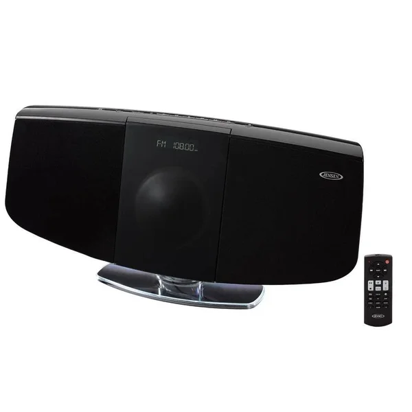 Jensen Jbs-350 Bluetooth Wall-Mountable Music System with CD Player - Black