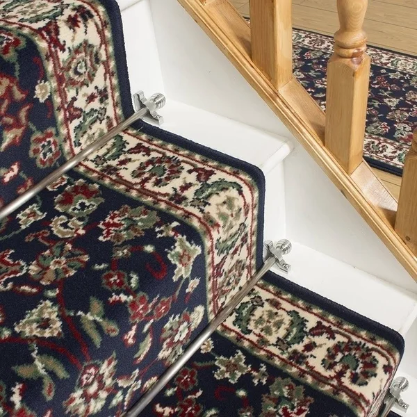runrug USA Persian Blue Stair Carpet Runner Length: 30 foot - Width