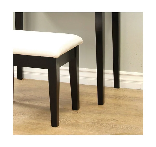 Frenchi Furniture Wood 3 PC Vanity Set Espresso