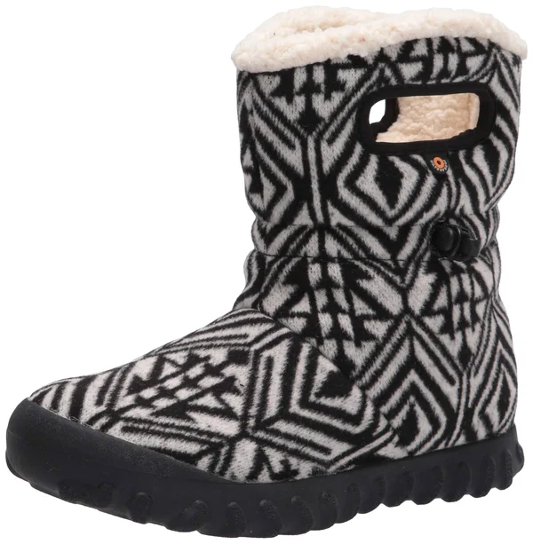 Bogs Women's B-Moc Mid Geo (6 Dark Gray Multi)