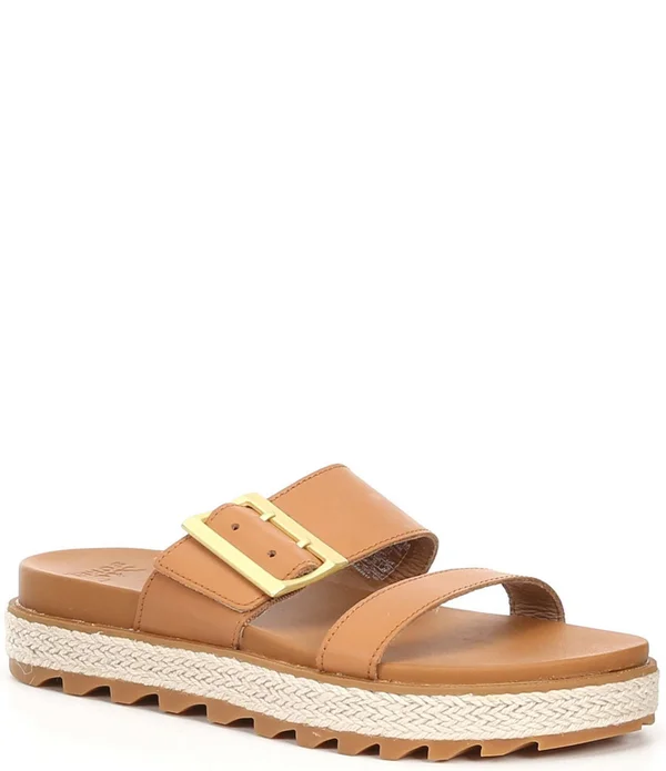 Sorel Roaming Buckle Slide Jute Sandal - Women's Camel Brown - 8.5