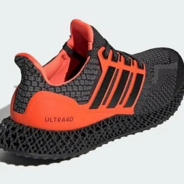 Adidas Ultra 4D Core Black Solar Red - Size 10 Men