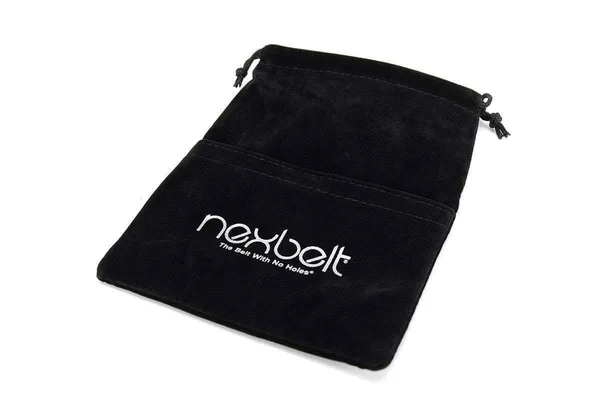 Nexbelt Men's Go-In Carbon White Golf Ratchet Belt, 45" Waist, Leather