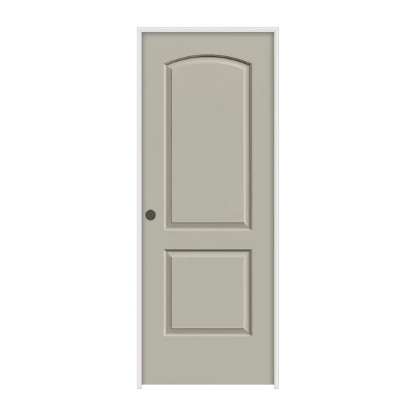 JELD-WEN 30 in. x 80 in. Continental Desert Sand Painted Right-Hand Smooth Molded Composite MDF Single Prehung Interior Door