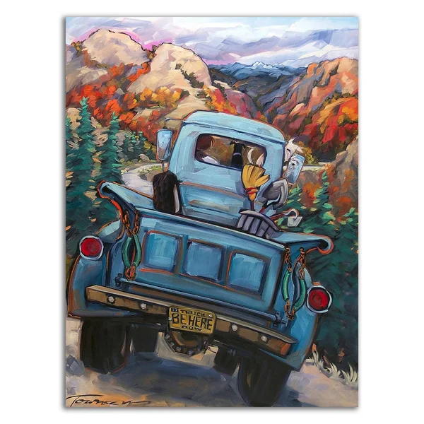 32x22 x 24x22 Be Here Now by CR Townsend Print on Canvas