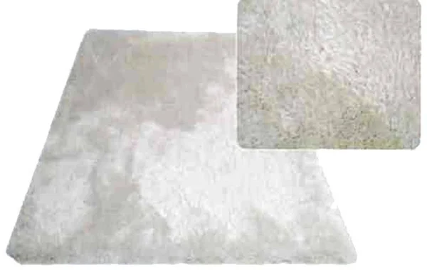 La Rugs LAR-507'3X10' Super Shag Snow White Area Rug