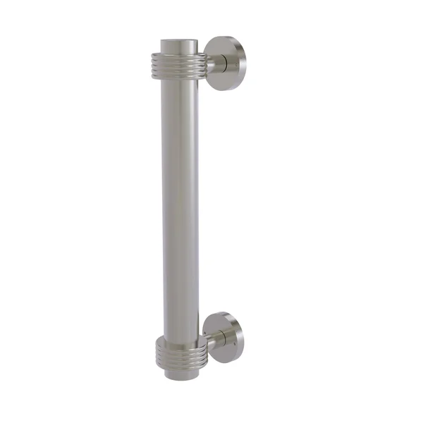 Allied Brass 402g 8 inch Groovy Accents Door Pull - Satin Nickel
