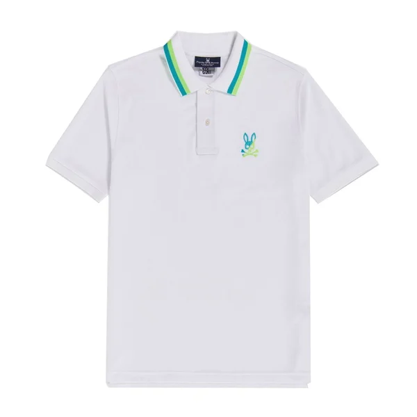 Psycho Bunny Men's Surrey Polo Shirt White 3XS