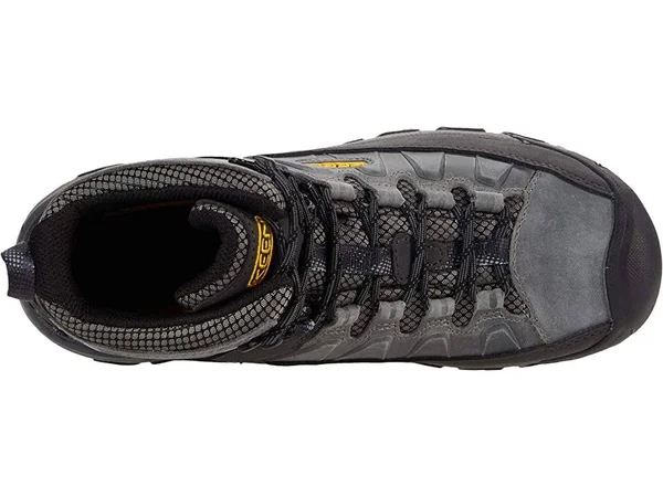 Keen Men's Targhee III Mid WP Hiking Boot Drizzle/Keen Yellow 11