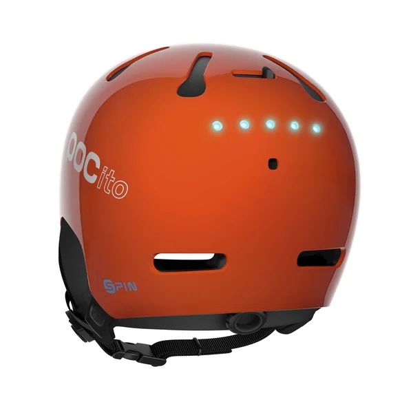 POC POCito Auric Cut Spin Helmet Fluorescent Orange MLG