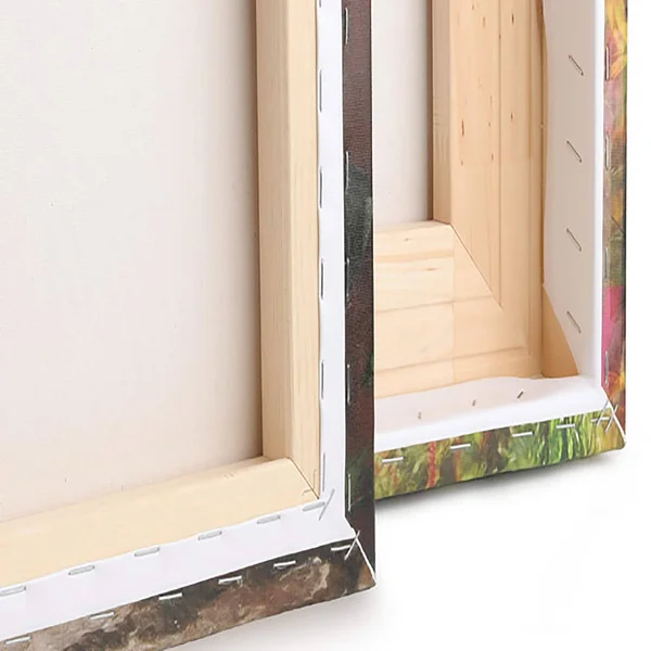 Designart &Silver Stream Waterfall Close-up& Landscape Photo Canvas Print - Silver - 60 in. Wide x 28 in. High - 5 Equal Panels