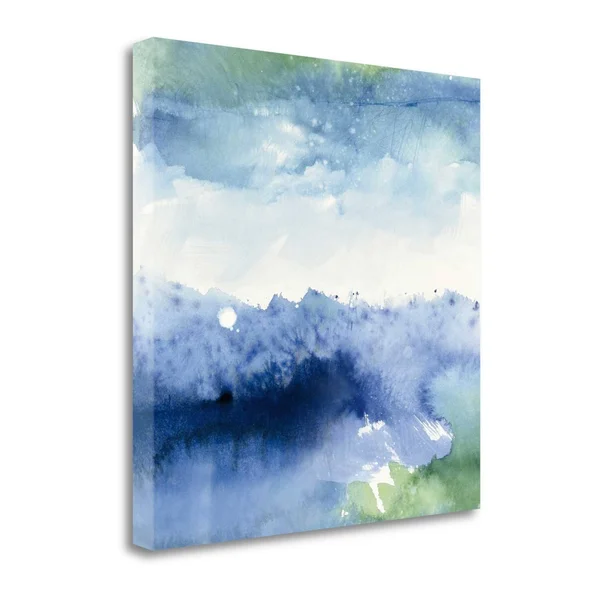 Tangletown Fine Art 25x22 x 25x22 Midnight at The Lake II Giclee Print on Gallery Wrap Canvas